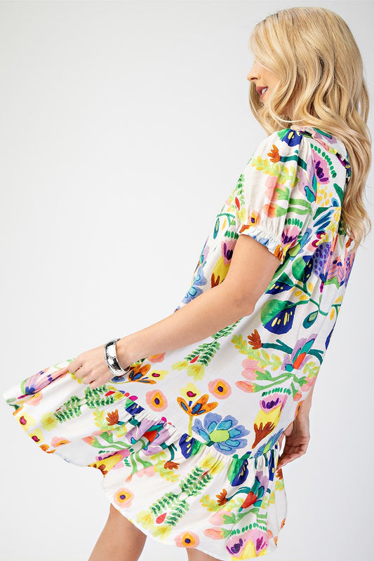 Peter Pan Collar Mini Dress