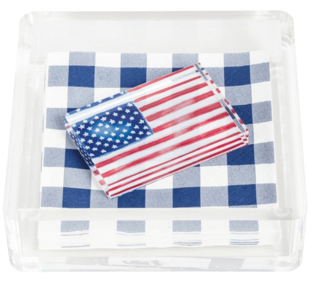 Flag Napkin Holder and Weight Set