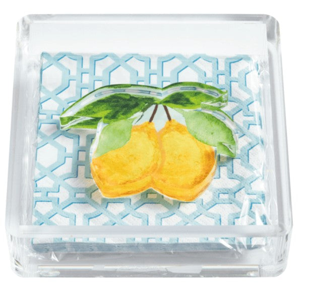 Lemon Napkin Holder And Weight Set