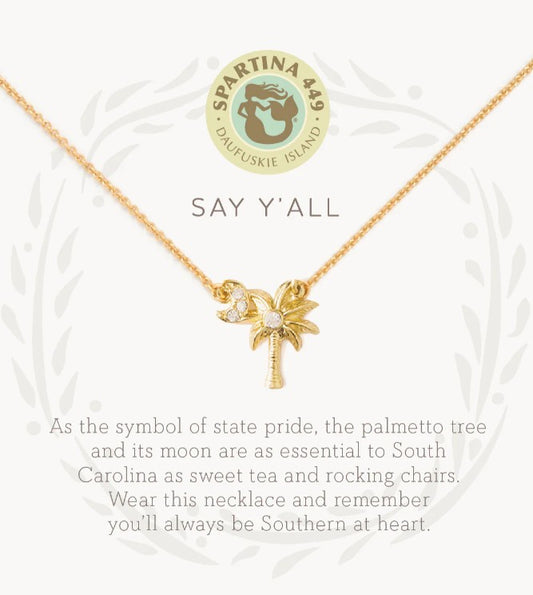 Sea La Vie Say Y'all Necklace