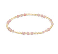 Joy Gemstone 3mm Bracelet- Pink Opal