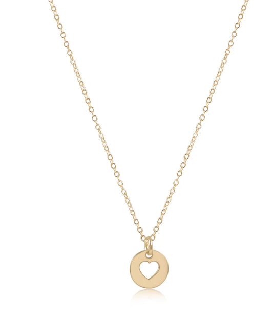 16" necklace gold - loved small gold disc