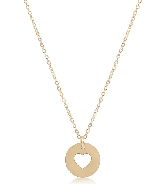 16" necklace gold - loved small gold disc
