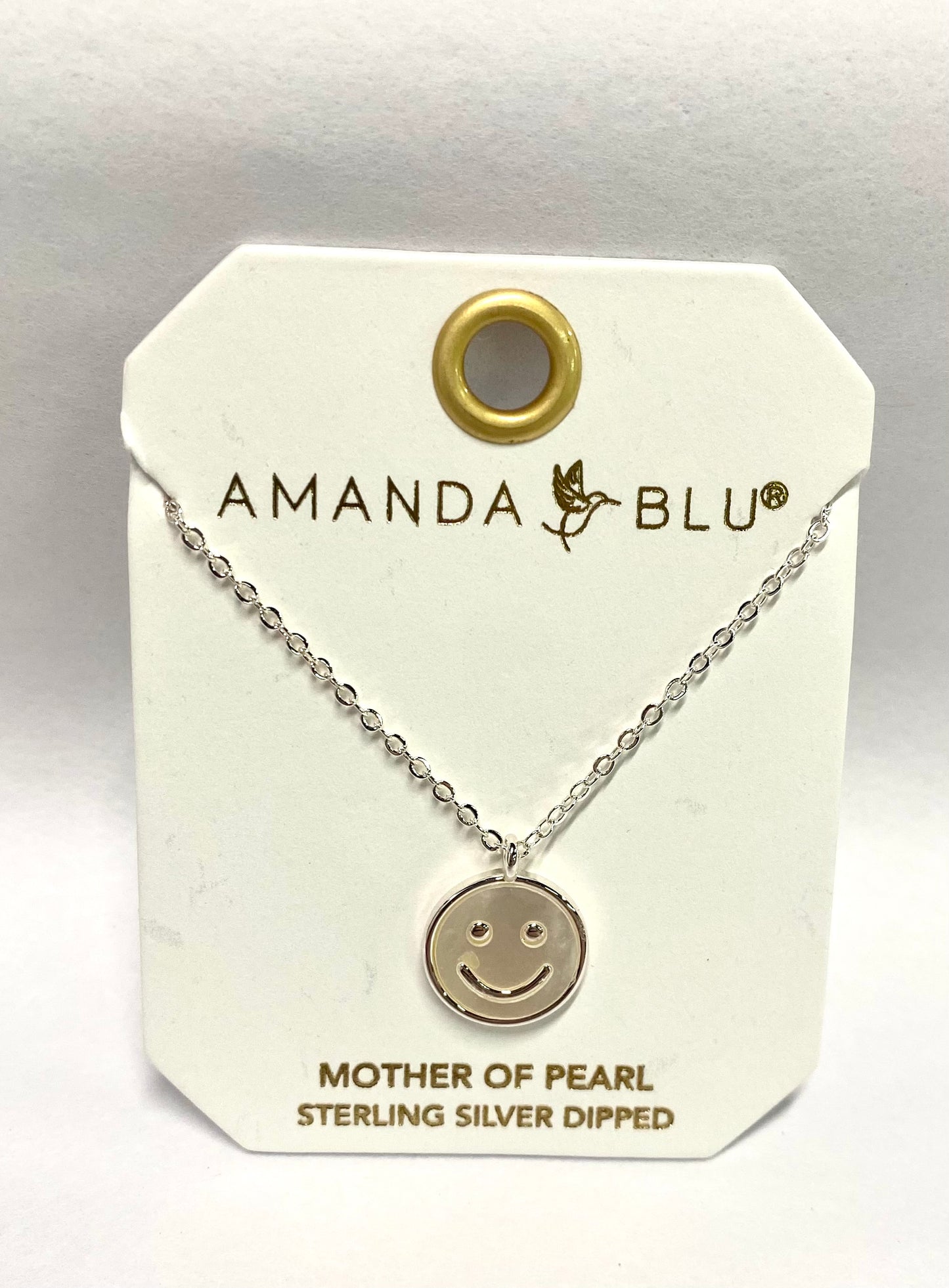 Mother of Pearl Smiling Face Necklace