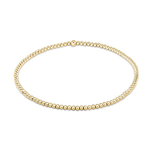 Classic Gold 2mm Bead Bracelet*