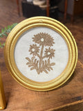 Frame Block Print Flowers