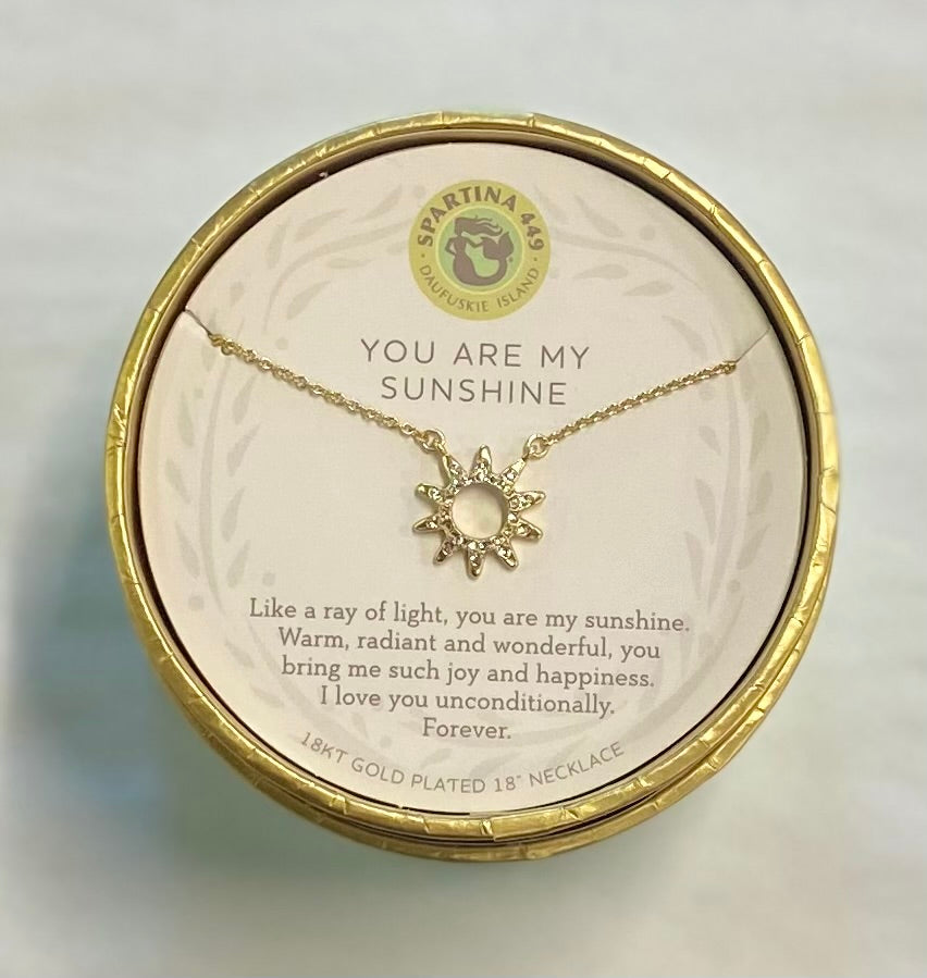 Sea La Vie You are My Sunshine/Sun Necklace (gold)