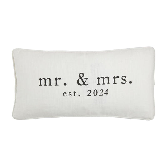 Mr. & Mrs. Est. 2024 Pillow