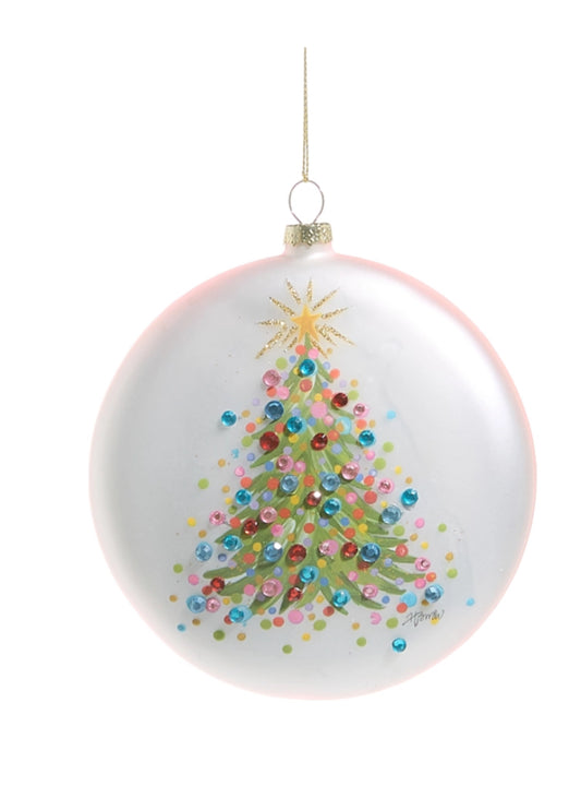 Confetti Tree Disc Ornament