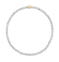 Bright Silver Faceted Hematite 2mm Bead Bracelet