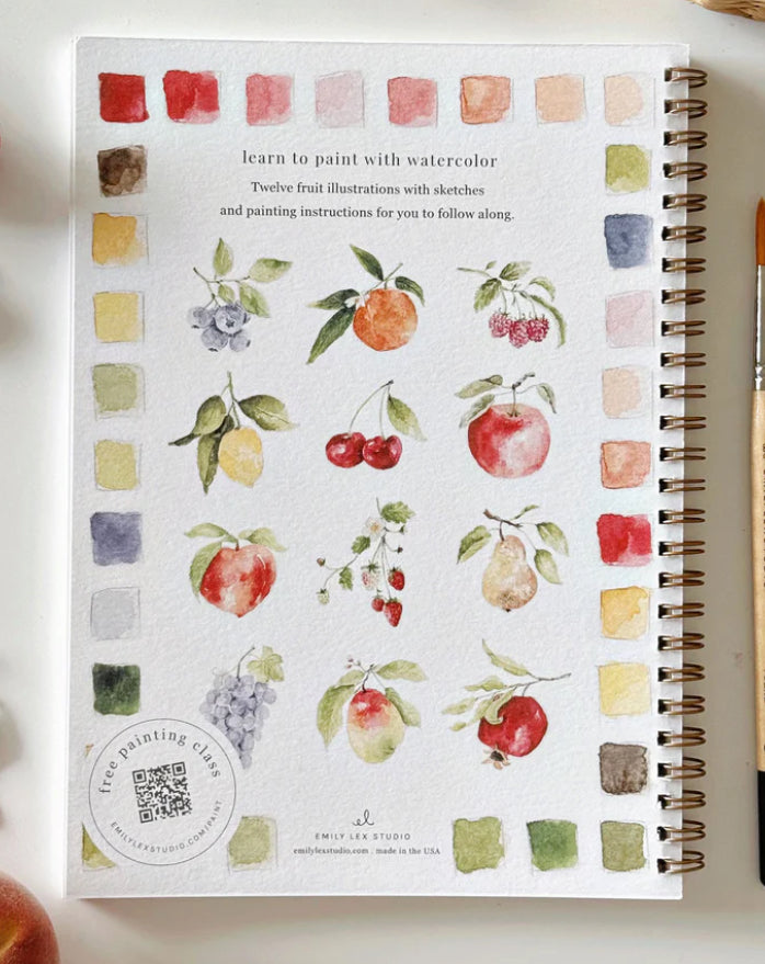 Fruit Watercolor Workbook