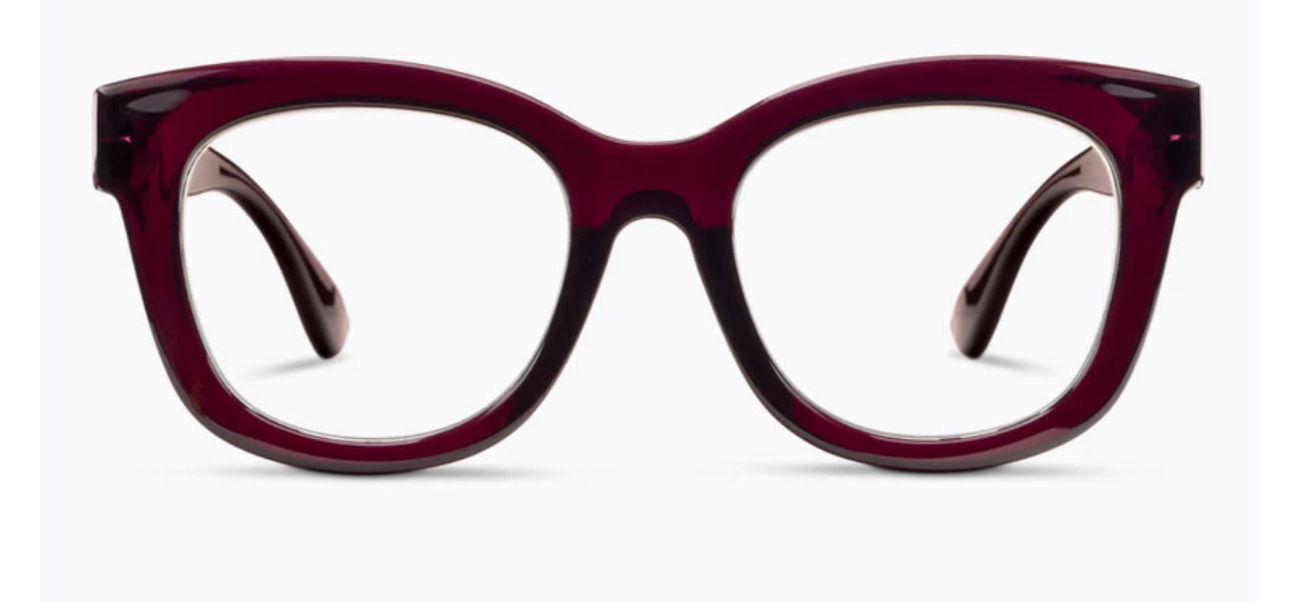 Center Stage Glasses Dark Cherry (blue light)