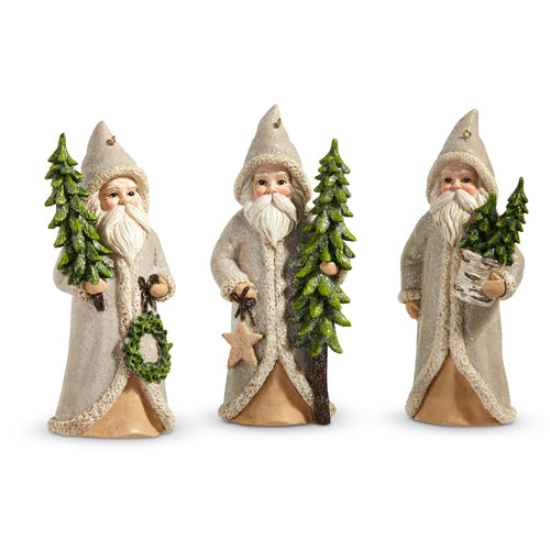 Natural Santa with Tree Ornament