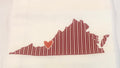 Va Tech Hometown Heart Towel