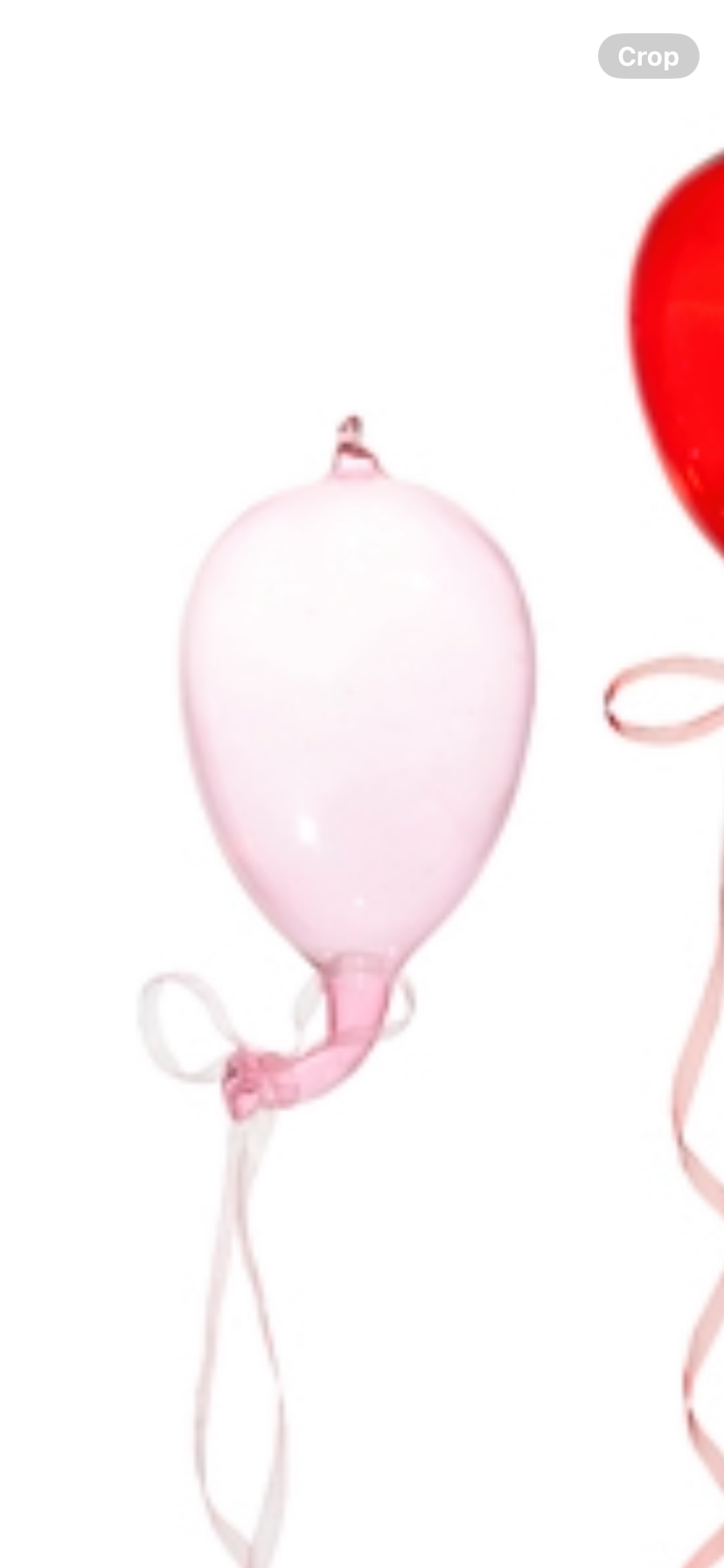 Pink and Red Balloon Ornament