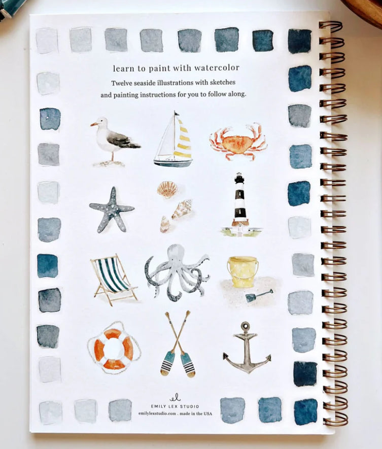 Seaside Watercolor Workbook