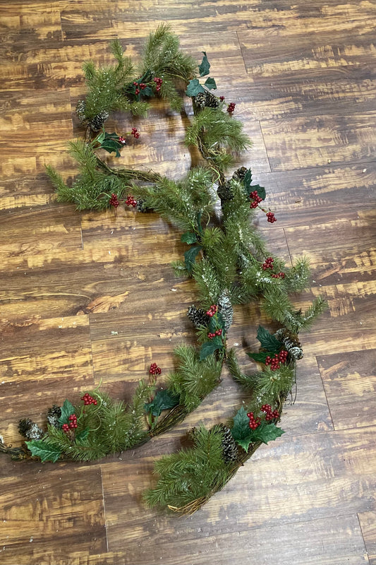 Pine and Holly Garland