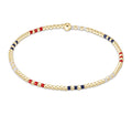 Hope Joy Pattern 2mm Bead Bracelet