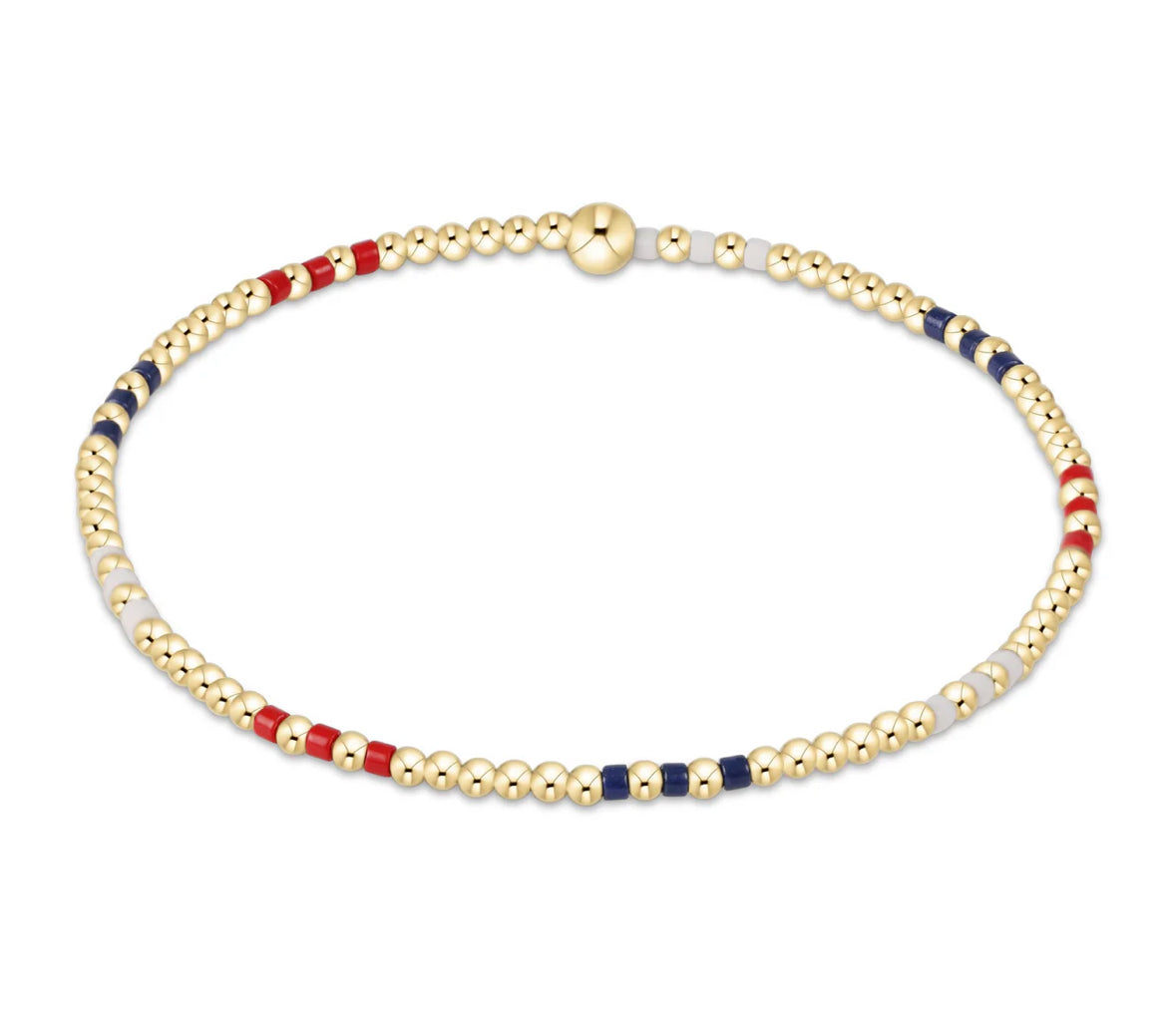 Hope Joy Pattern 2mm Bead Bracelet