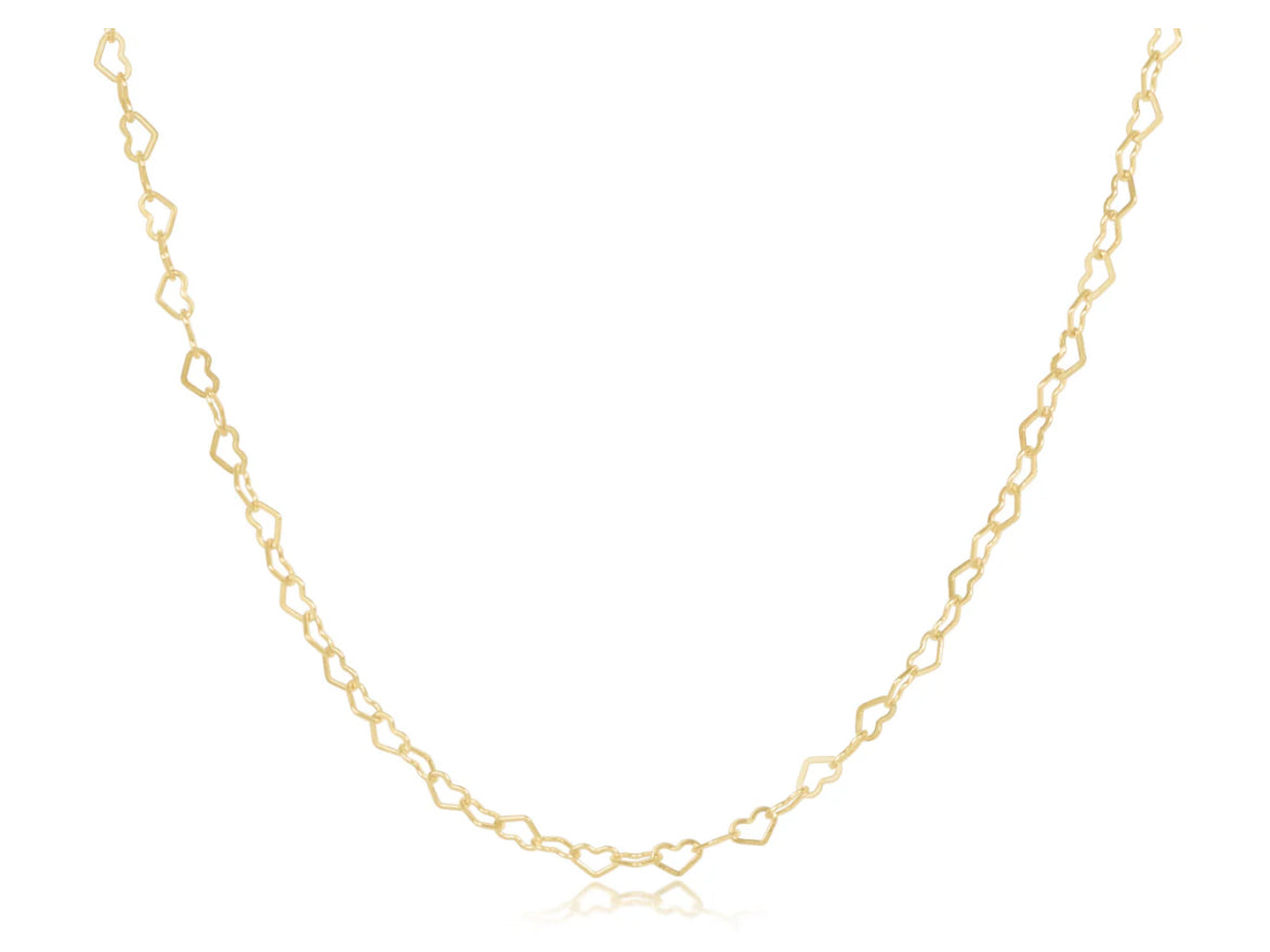 17" Choker Love Gold Chain
