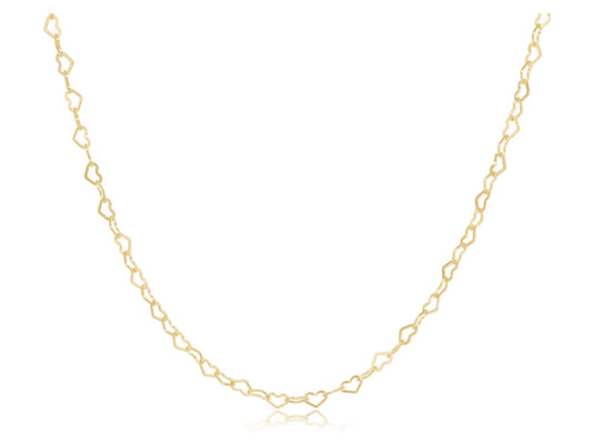 17" Choker Love Gold Chain