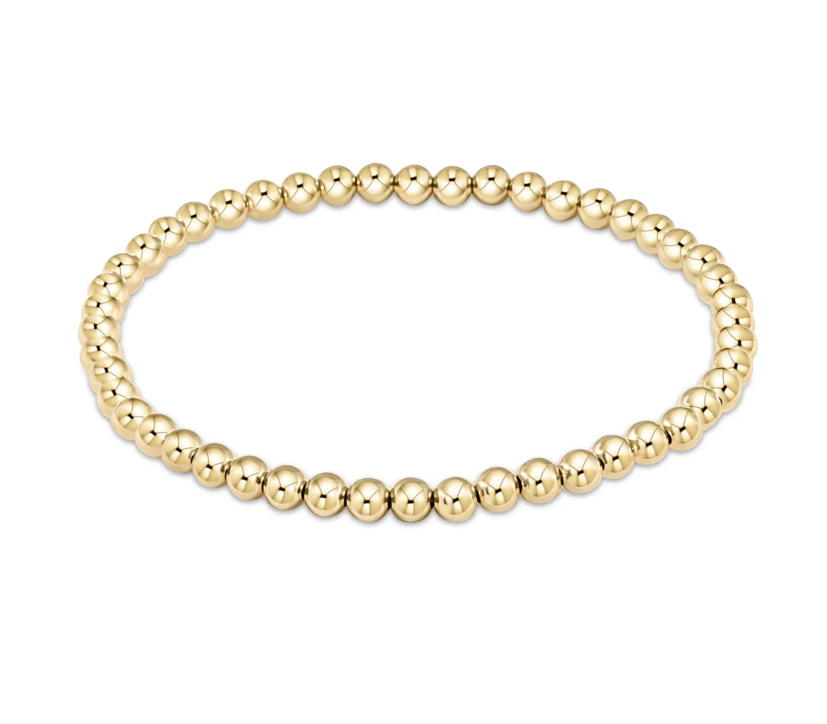 Classic Gold 4mm Bead Bracelet*
