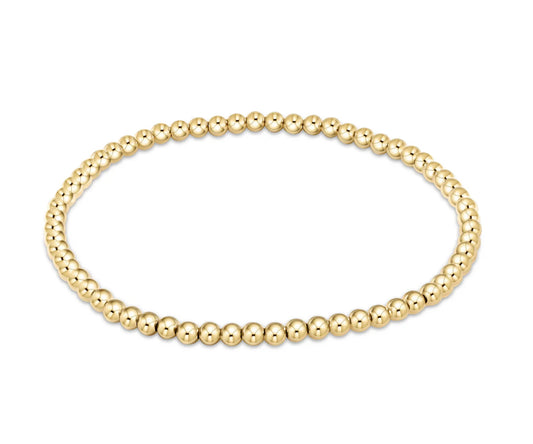 Classic Gold 3mm Bead Bracelet