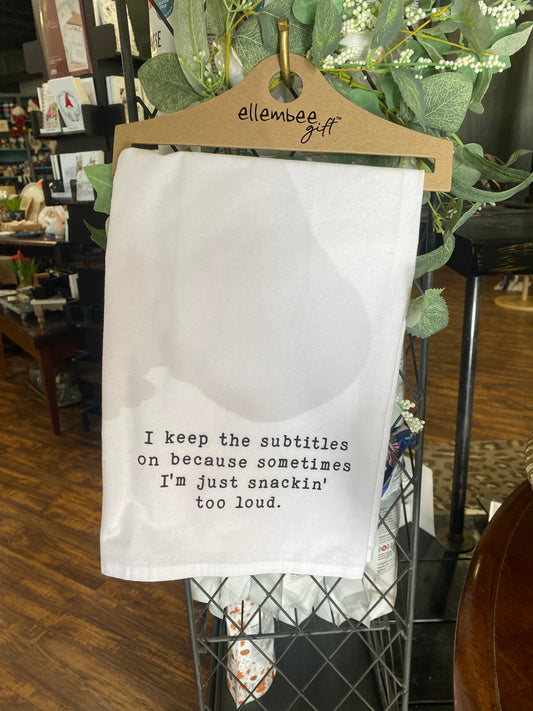 Subtitles Hand Towel
