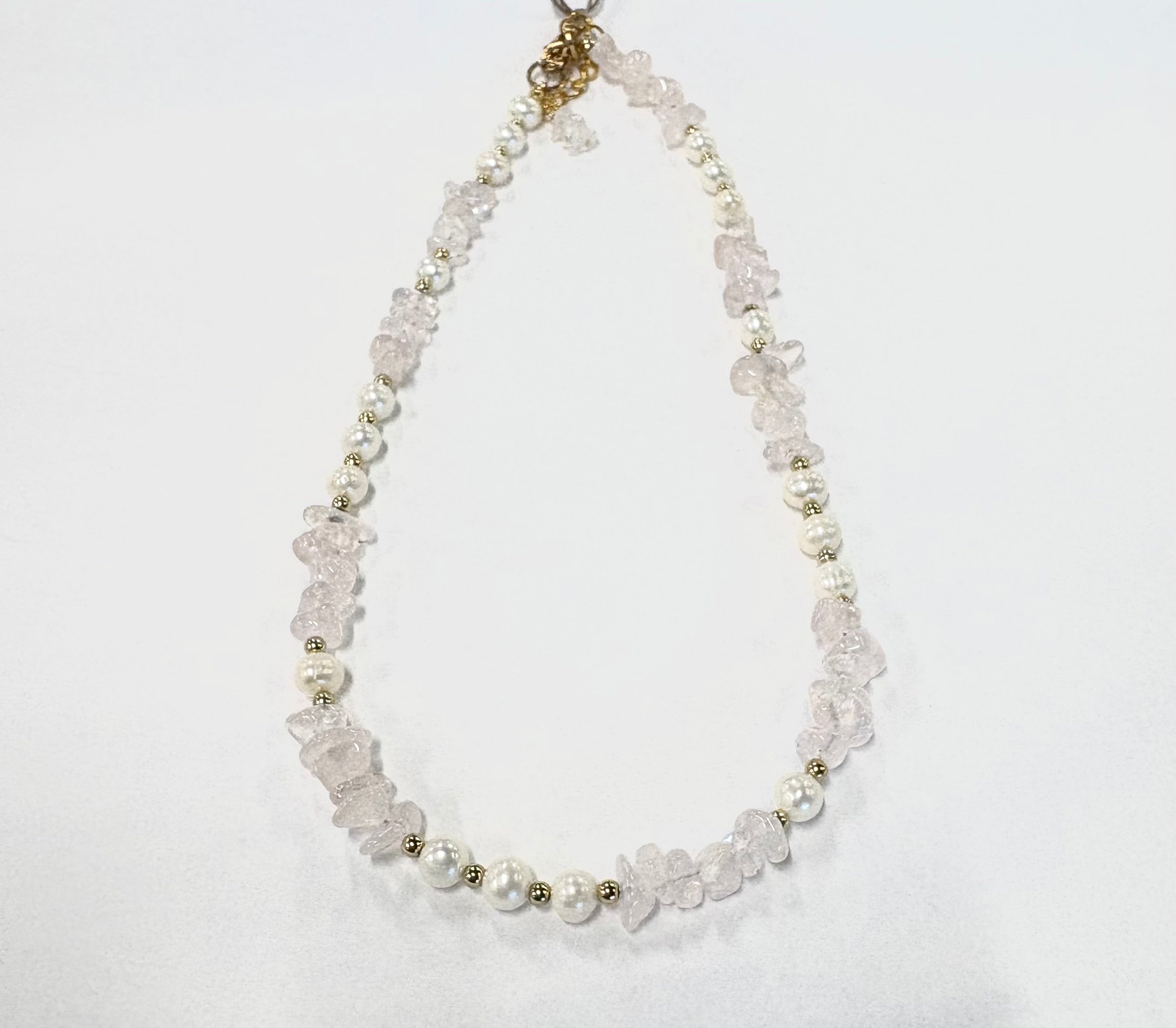 Freshwater Pearl and Pink Ice Necklace