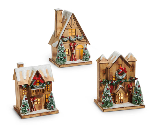 9” Light Lodge Houses