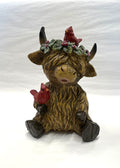 Cardinal Highland Cow