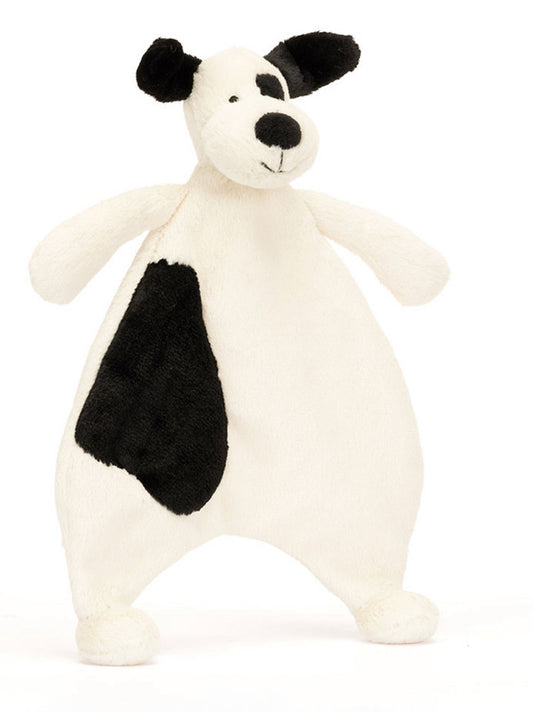 Bashful Black & Cream Puppy Comforter