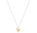 16" Necklace Mixed Metal - 8mm charm