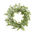 16" Mistletoe Mini Wreath Candle Ring