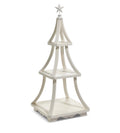 27.5" White Tiered Display Tree