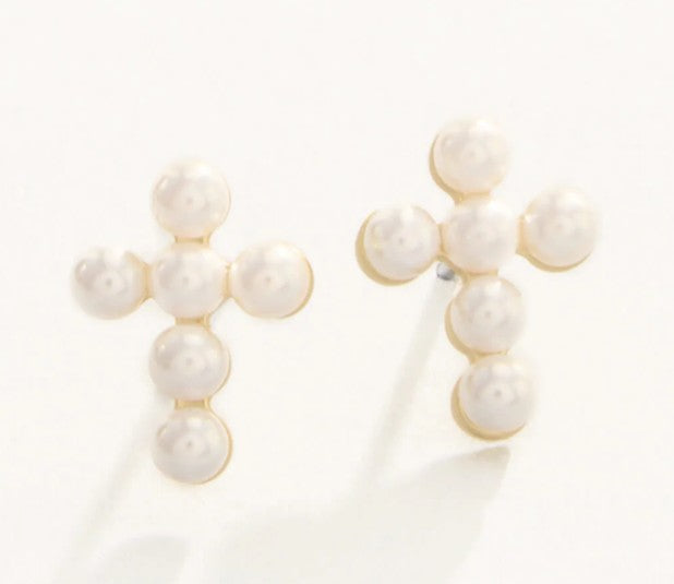 Sea La Vie Necklace Faith/Pearl Cross