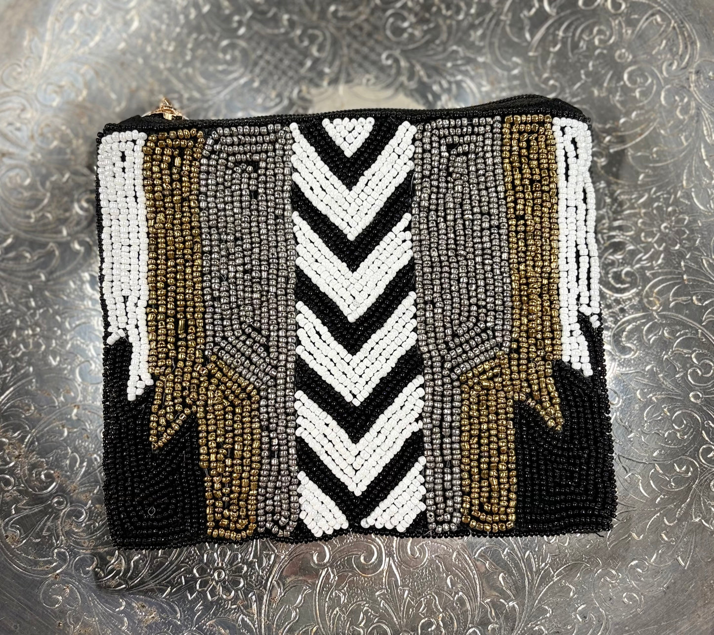 V Pattern Coin Purse