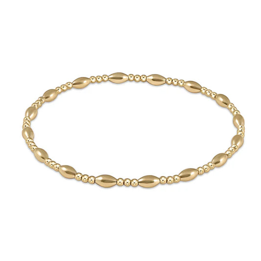 Harmony Sincerity Pattern Gold 2mm Bracelet