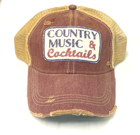 Country Music and Cocktails Hat