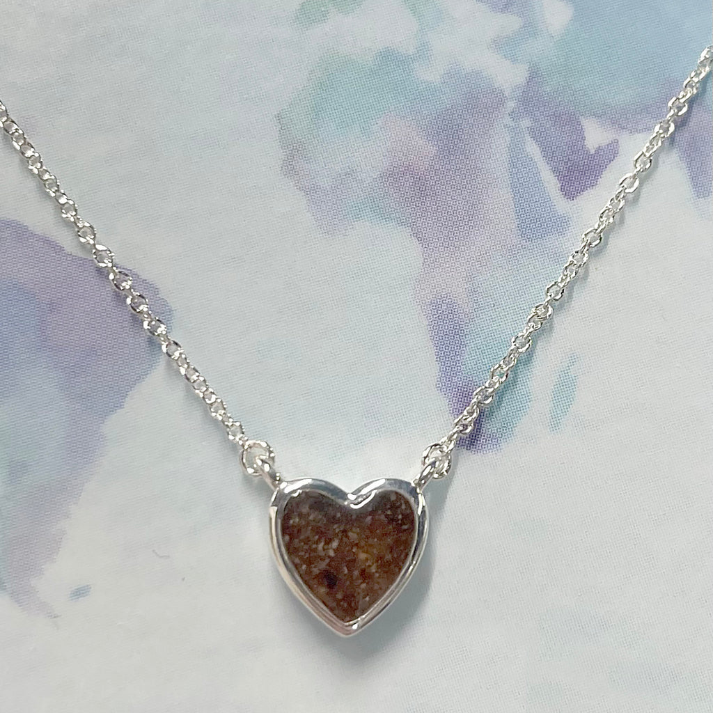 Delicate Dune Heart Necklace Myrtle Beach