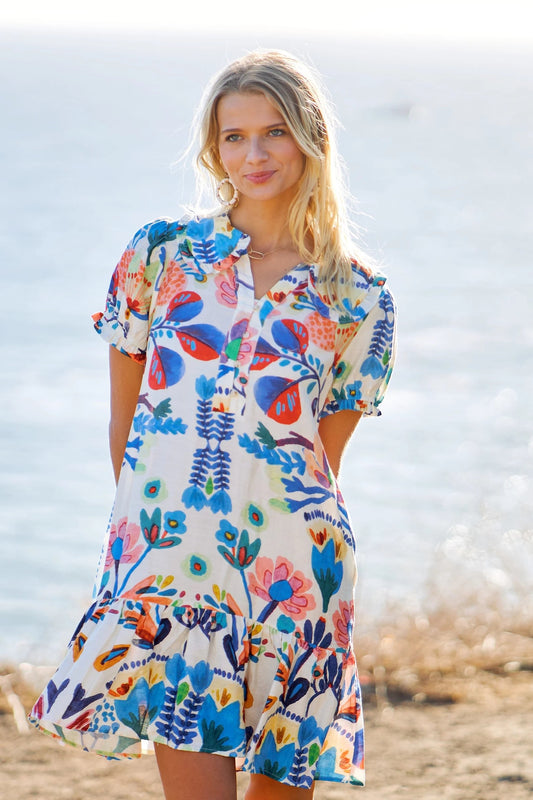 Peter Pan Collar Mini Dress*