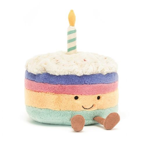 Amusable Rainbow Birthday Cake