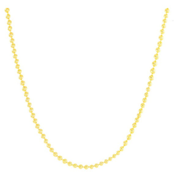 Gold Add a Charm Beaded Chain Necklace