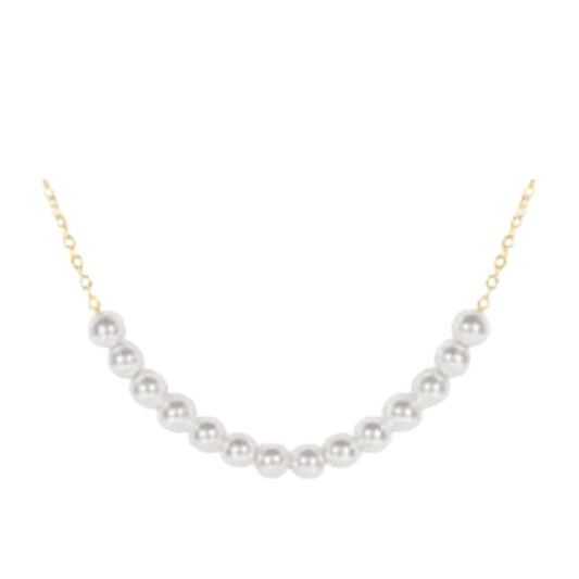 Classic Beaded Bliss-4mm Pearl-16” Necklace