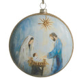 4.75" Blessed in Bethlehem Disc Ornament
