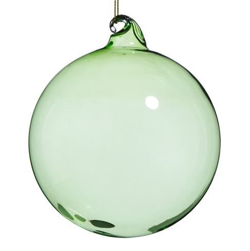 Green Glass Ball Ornament