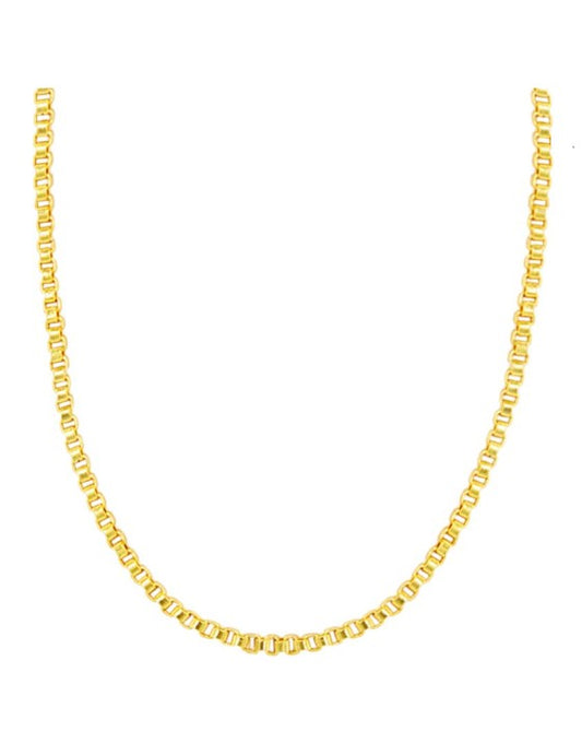 Gold Add a Charm Box Chain Necklace