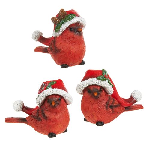 4" Cardinal with Sant Hat