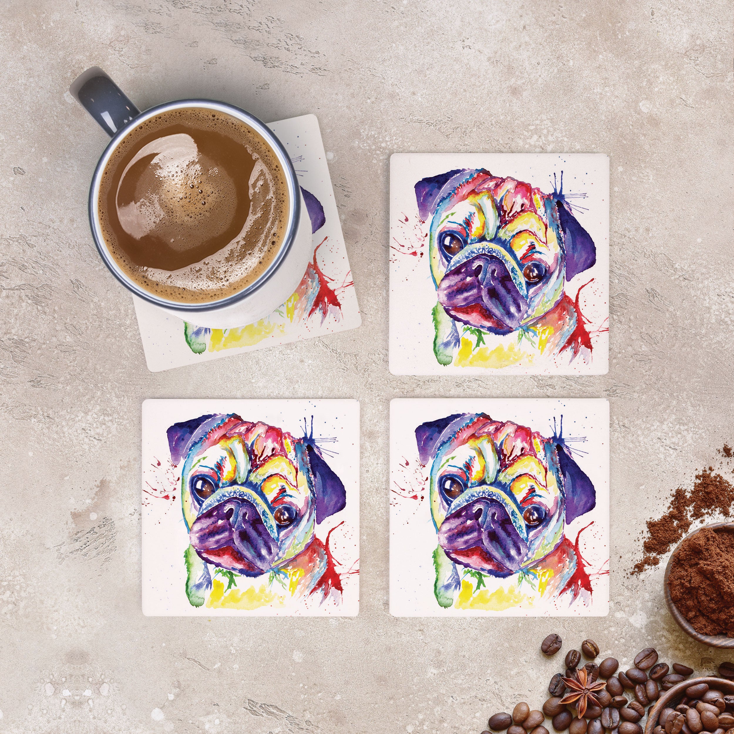 Pet Square Coasters