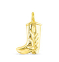 Gold Cowboy Boot Charm